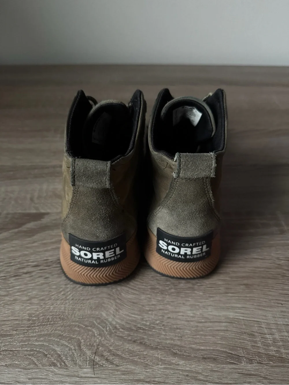 Sorel Out N About Duck Boots Women's Size 8 Olive Suede Waterproof Ankle Boots - Picture 3 of 5